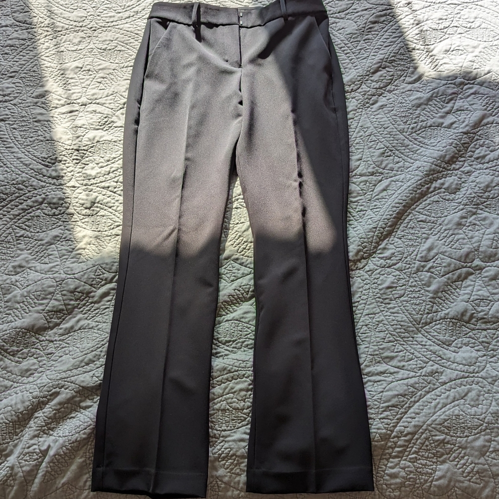 Express Columnist Mid Rise Bootcut Pant Black 4S